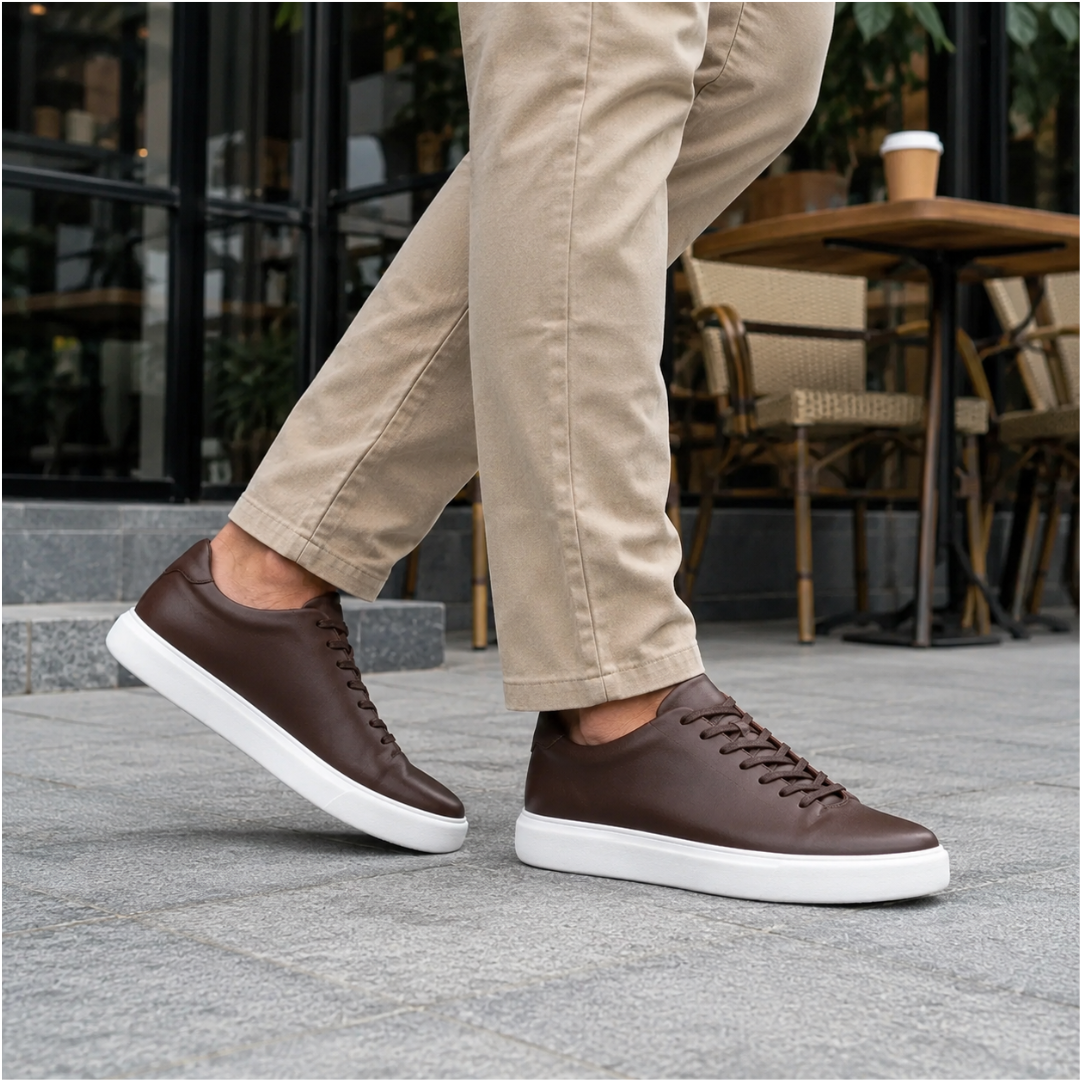 Zapatos de cuero casuales con suela cómoda®