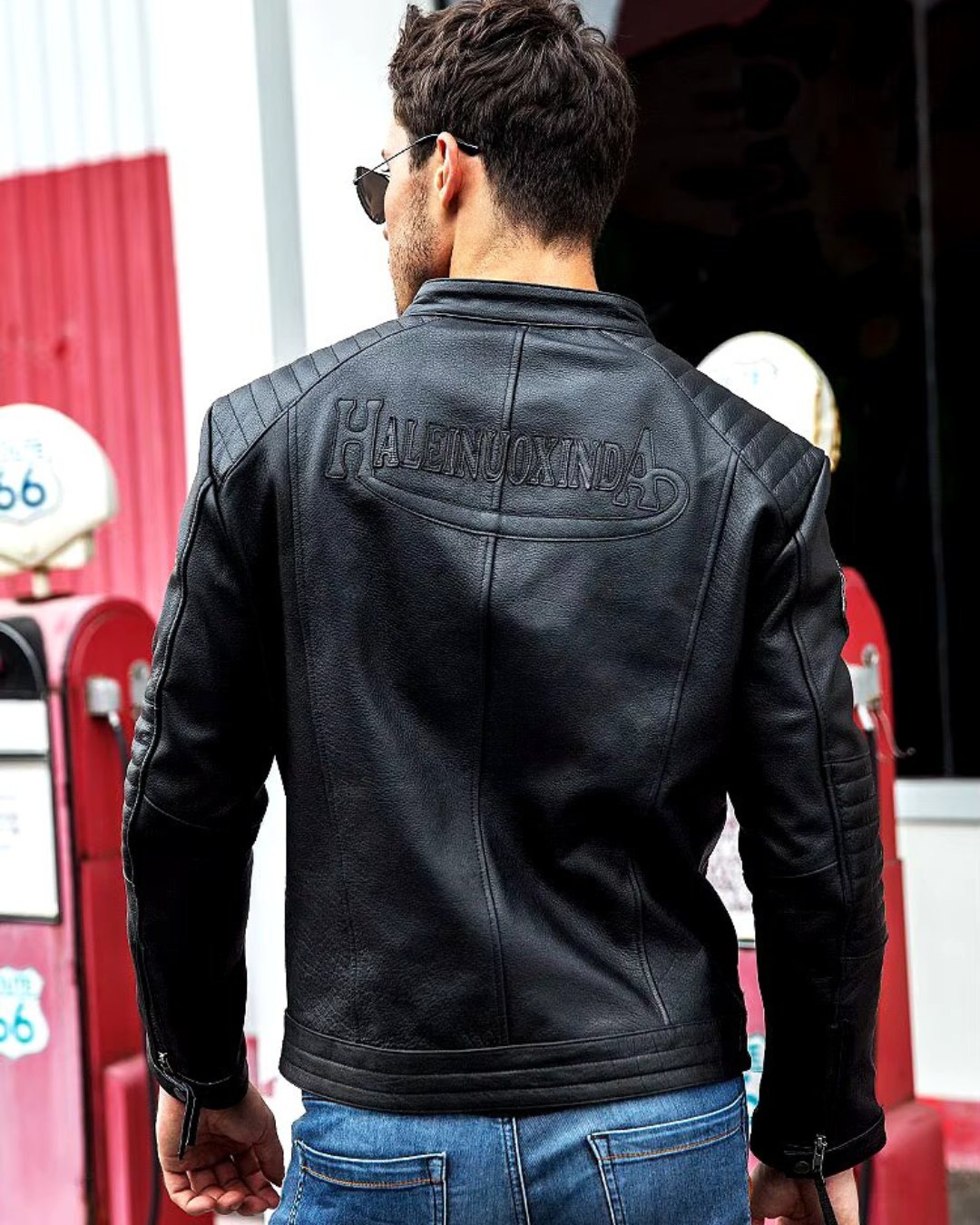 Chaqueta de Cuero Genuino para Hombre y Mujer®