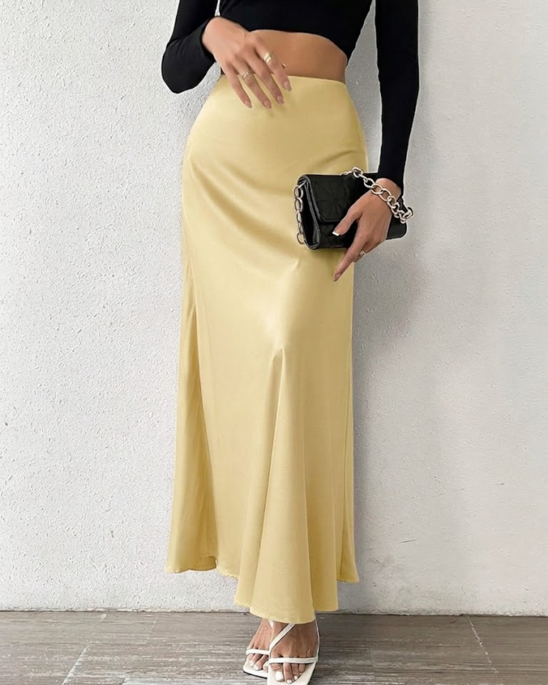 Falda Midi Málaga con Volantes