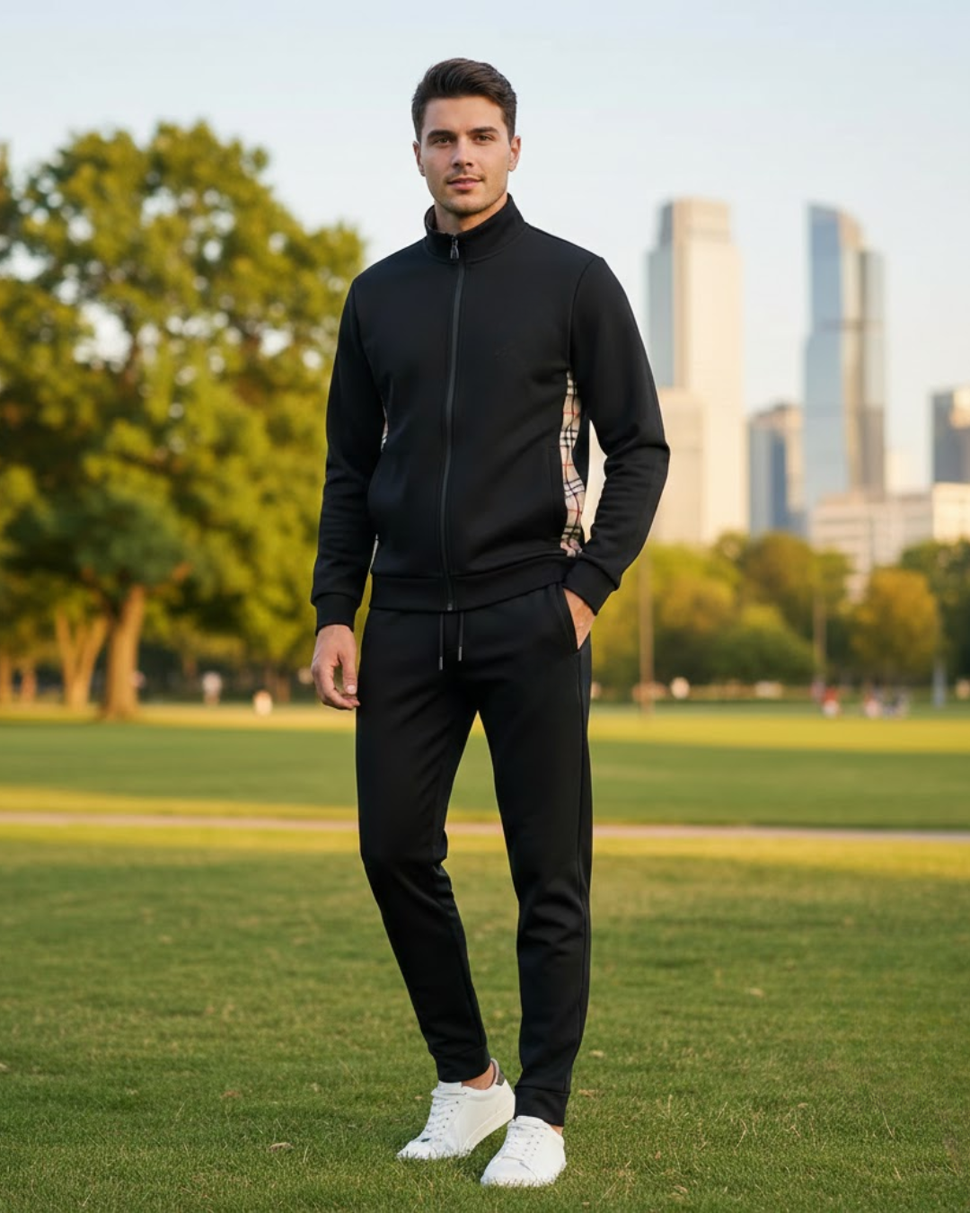 Conjunto de dos Piezas con Diseño Minimalista Para Hombre