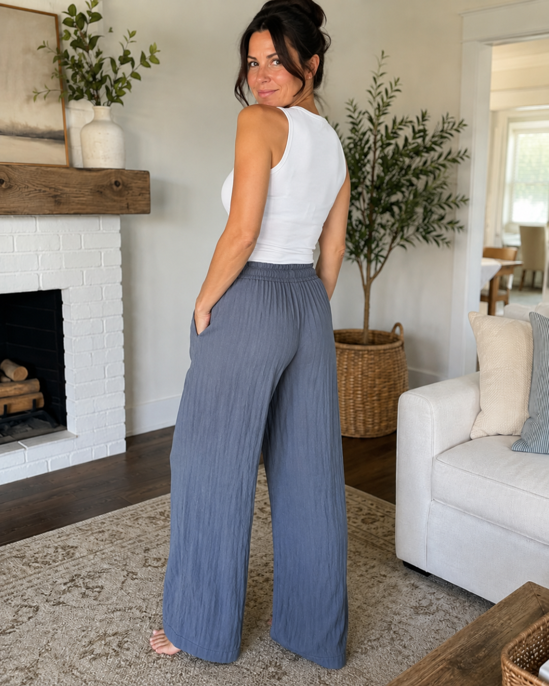 Pantalón Fluido con Cintura Ajustable