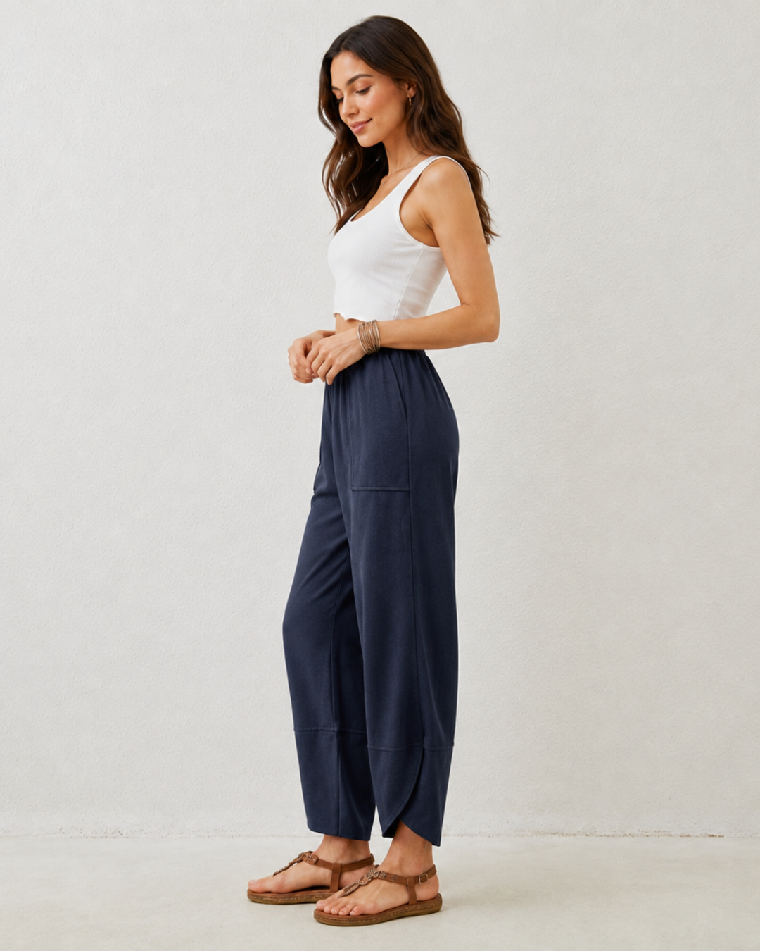 Pantalón Fluido de Cintura Elástica®