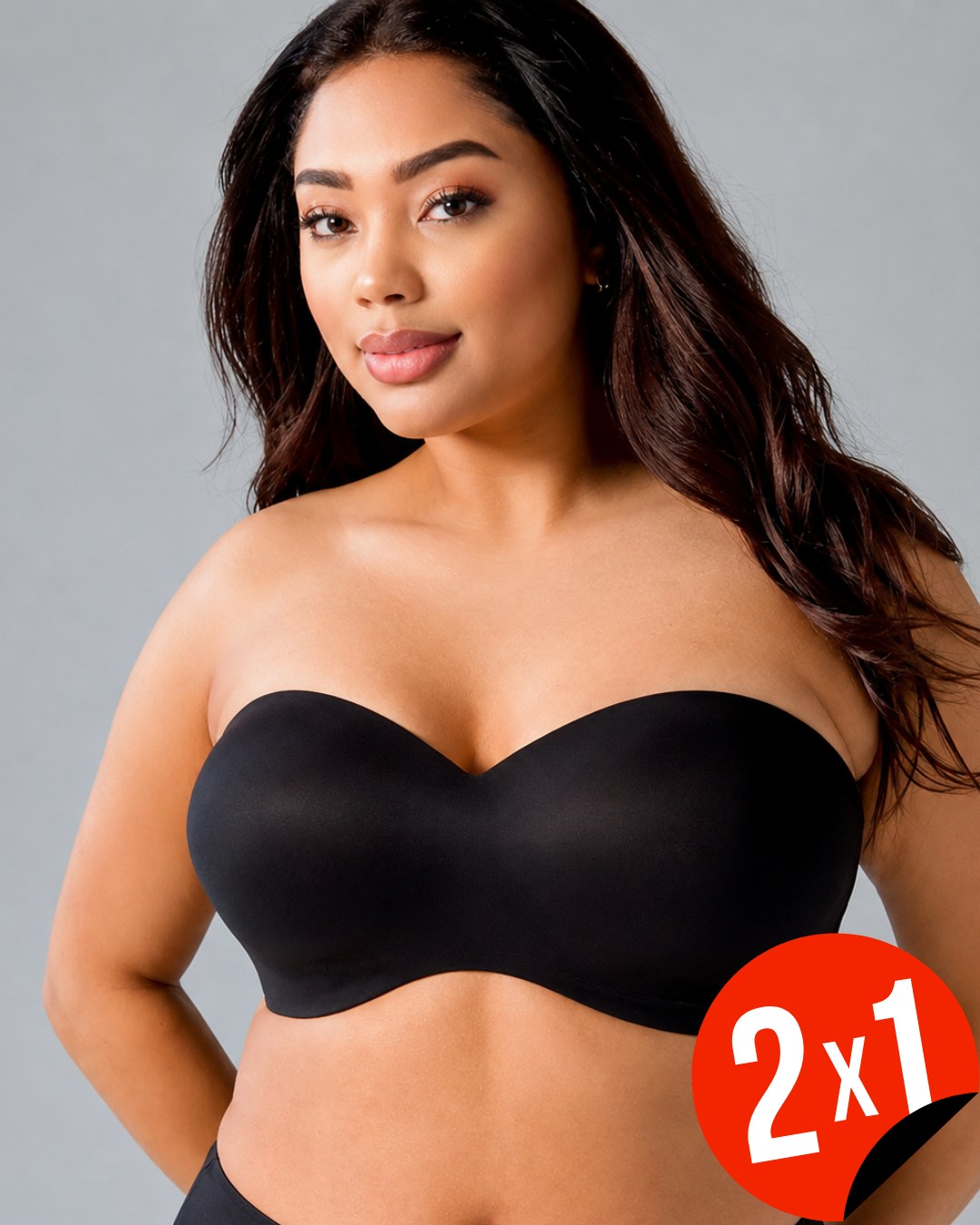 Sujetador Bandeau Sin Tirantes con Copa Moldeada (OFERTA 2X1)