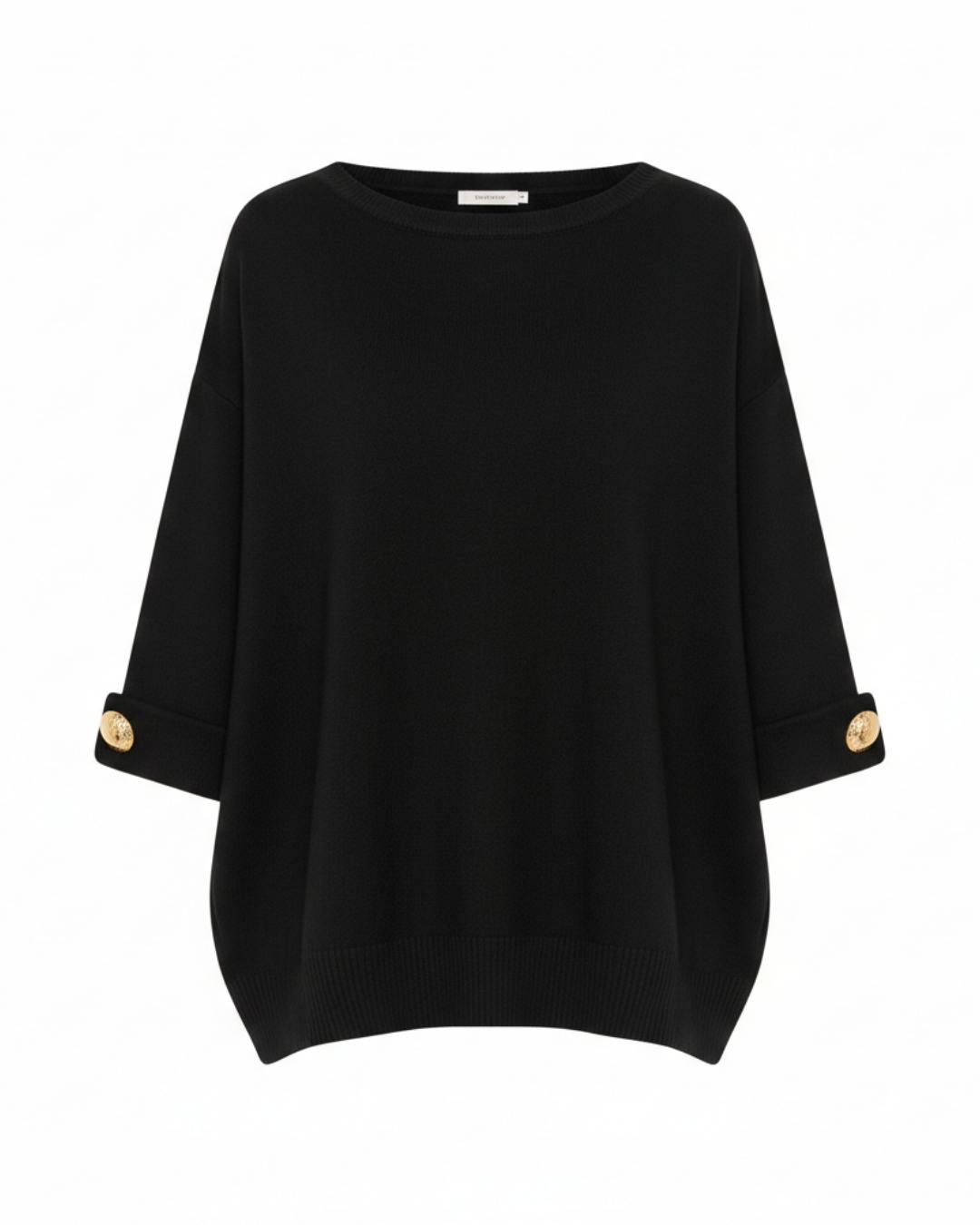 Blusa de Manga Tres Cuartos con Brillo