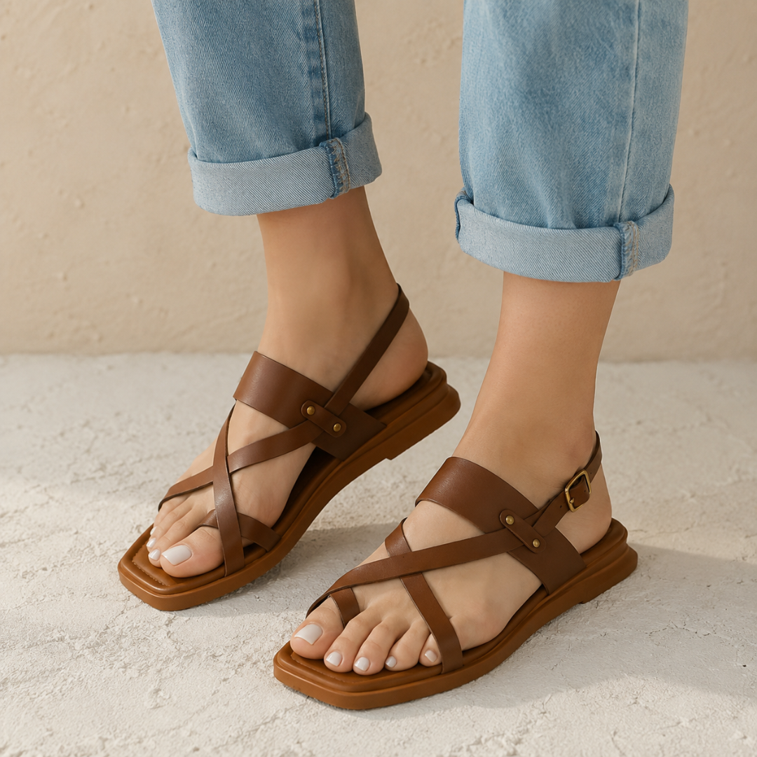 Sandalias de tiras cruzadas