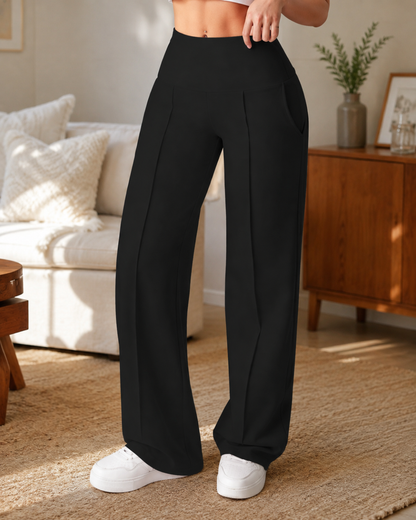 Pantalones Casuales con Cintura Elástica y Corte Holgado
