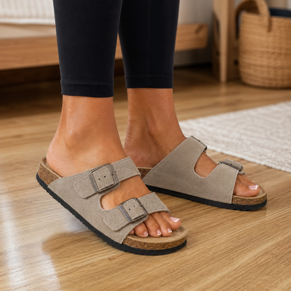 Sandalias de doble hebilla