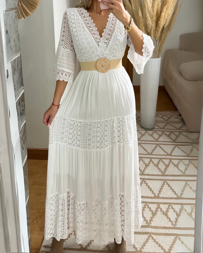 Vestido Largo de Encaje®