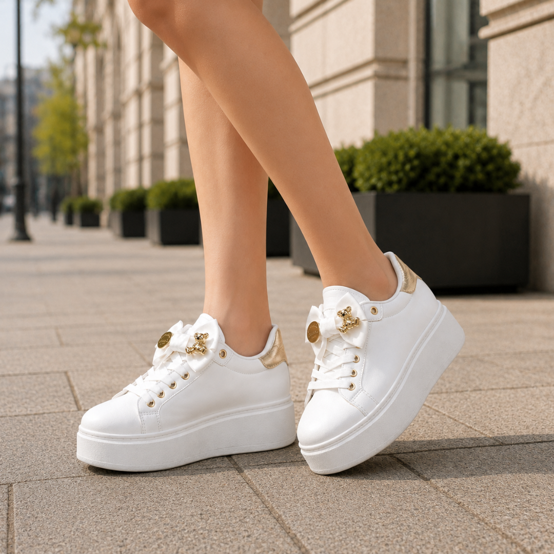 Zapatillas de Plataforma con Lazo Decorativo®
