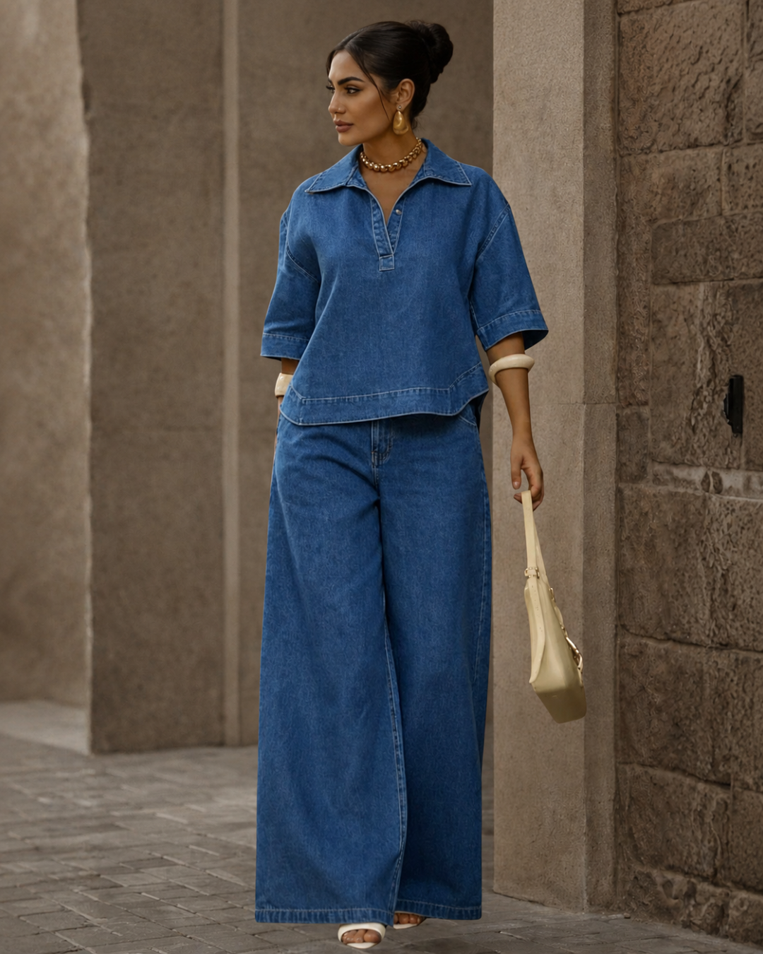 Conjunto Oversize de Denim Estilo Urbano®