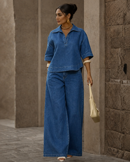 Conjunto Oversize de Denim Estilo Urbano®
