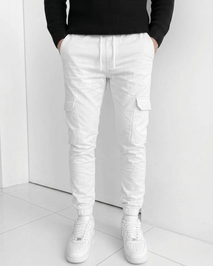Pantalones Texas Cargo Tipo Jogger de Estilo Urbano
