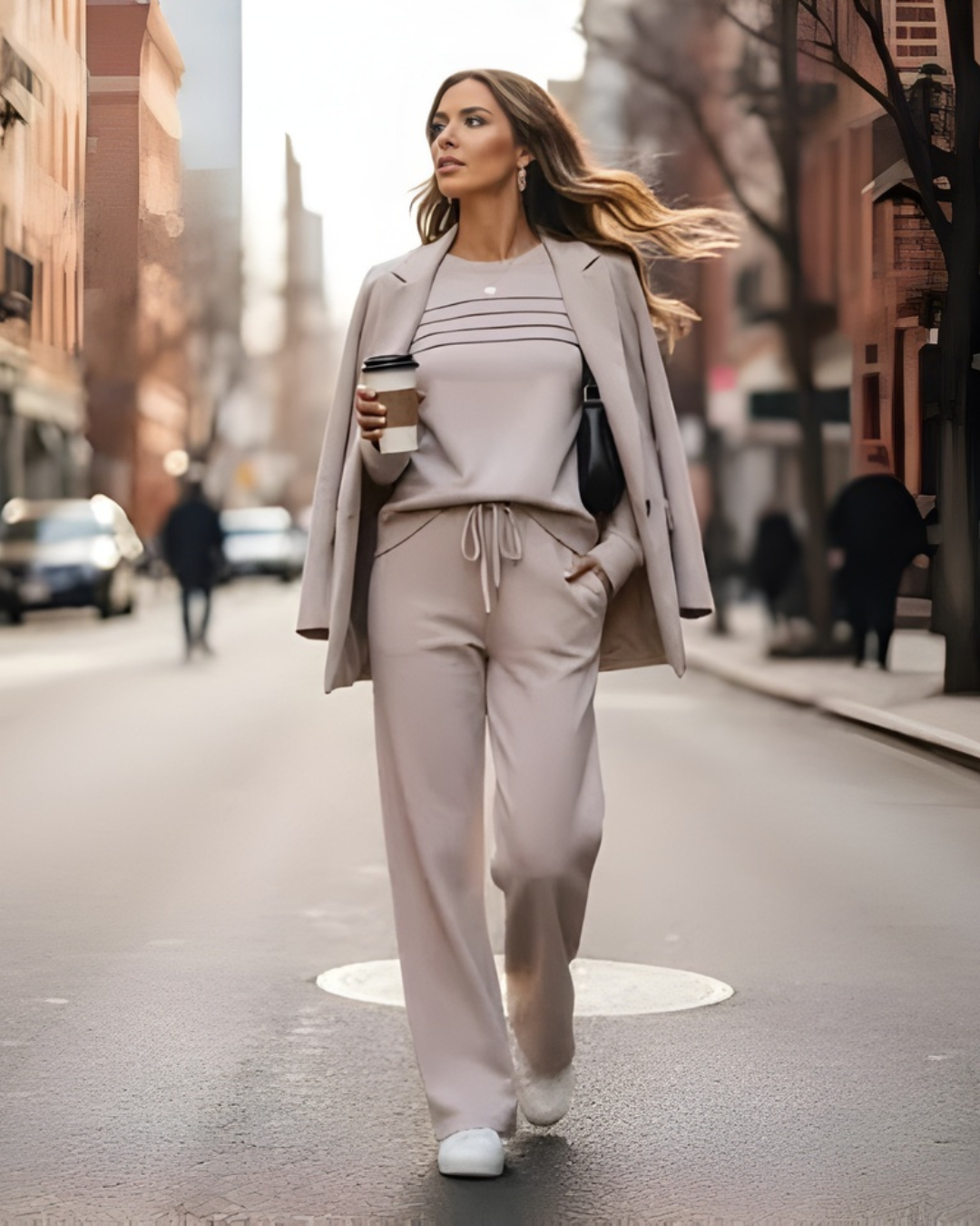 Conjunto de Suéter y Pantalón Casual