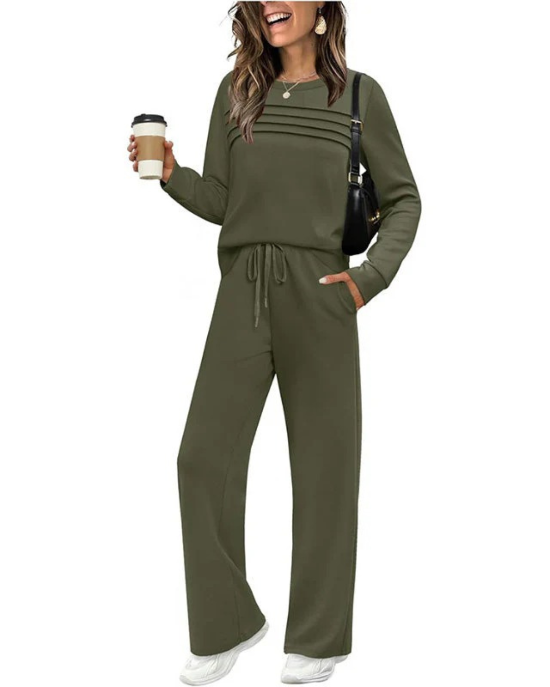 Conjunto de Suéter y Pantalón Casual
