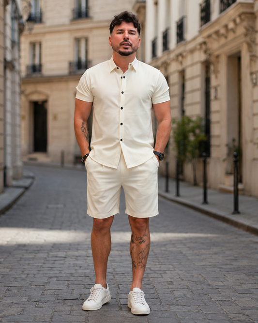 Conjunto Casual de Camisa y Short