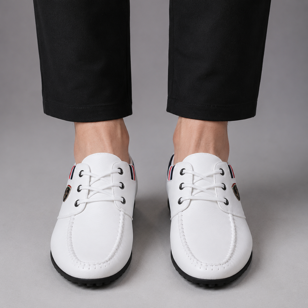 Zapatos Informales con Cordones y Costuras Visibles®