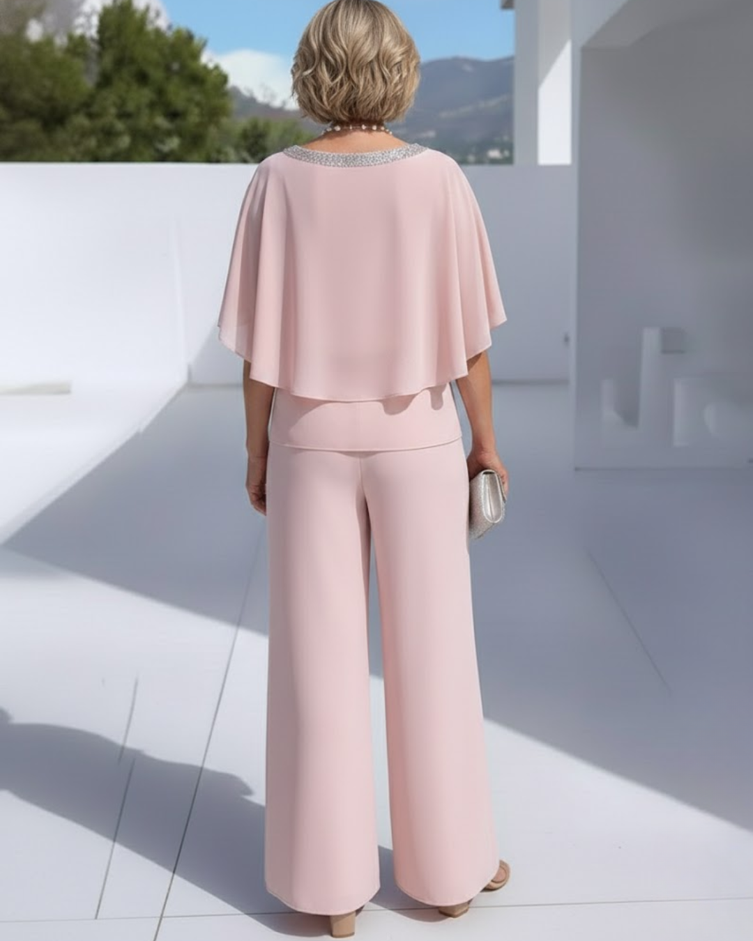 Conjunto Elegante de Dos Piezas con Detalles de Lentejuelas Para Mujer®