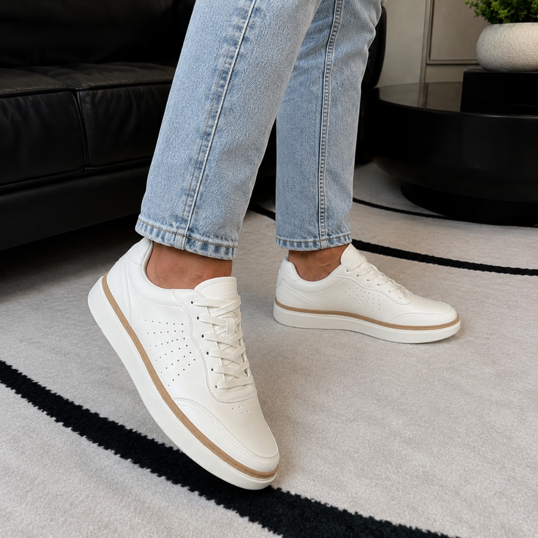 Zapatillas Casual de Hombre con Detalles Perforados y Suela Elevada®