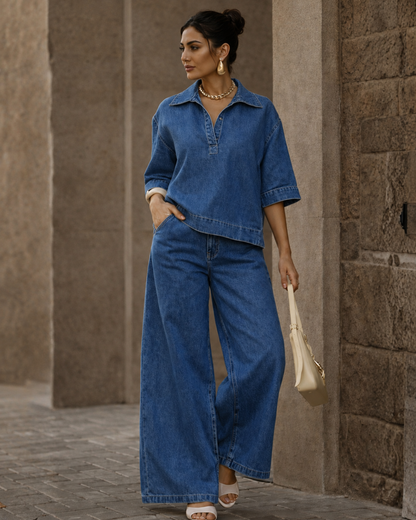 Conjunto Oversize de Denim Estilo Urbano®