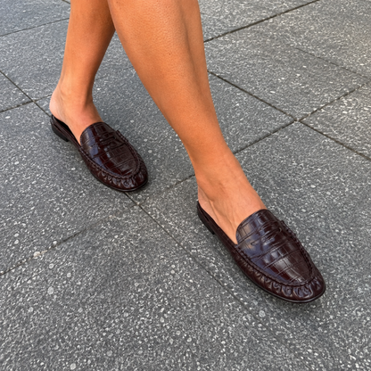 Mocasines Mule de Mujer con Diseño Tipo Penny®
