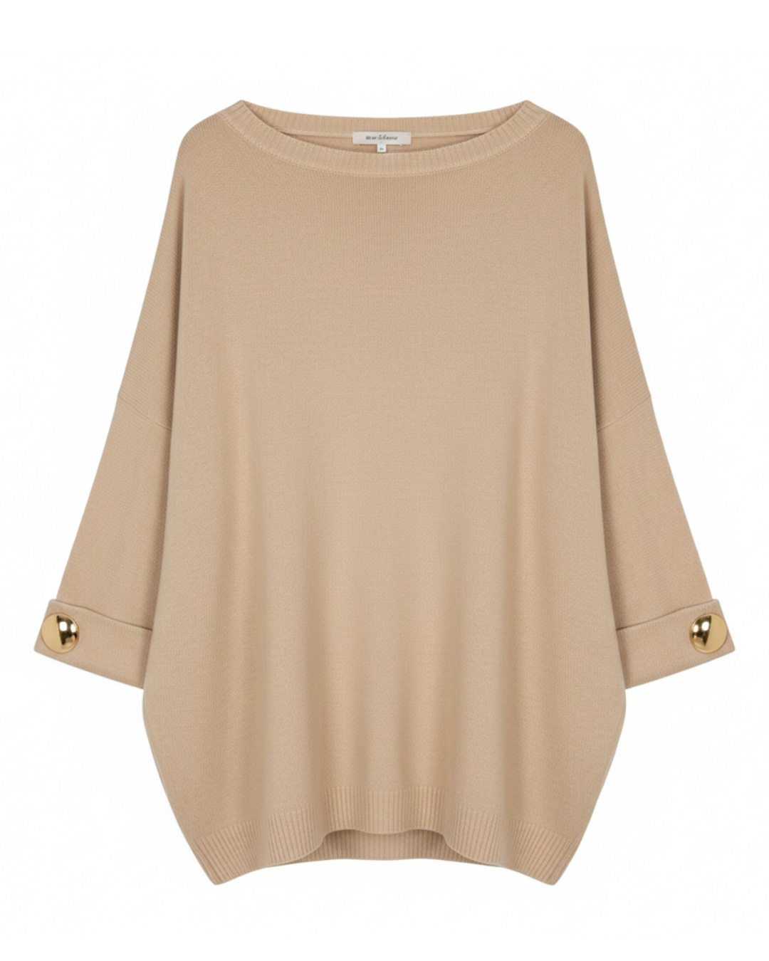 Blusa de Manga Tres Cuartos con Brillo