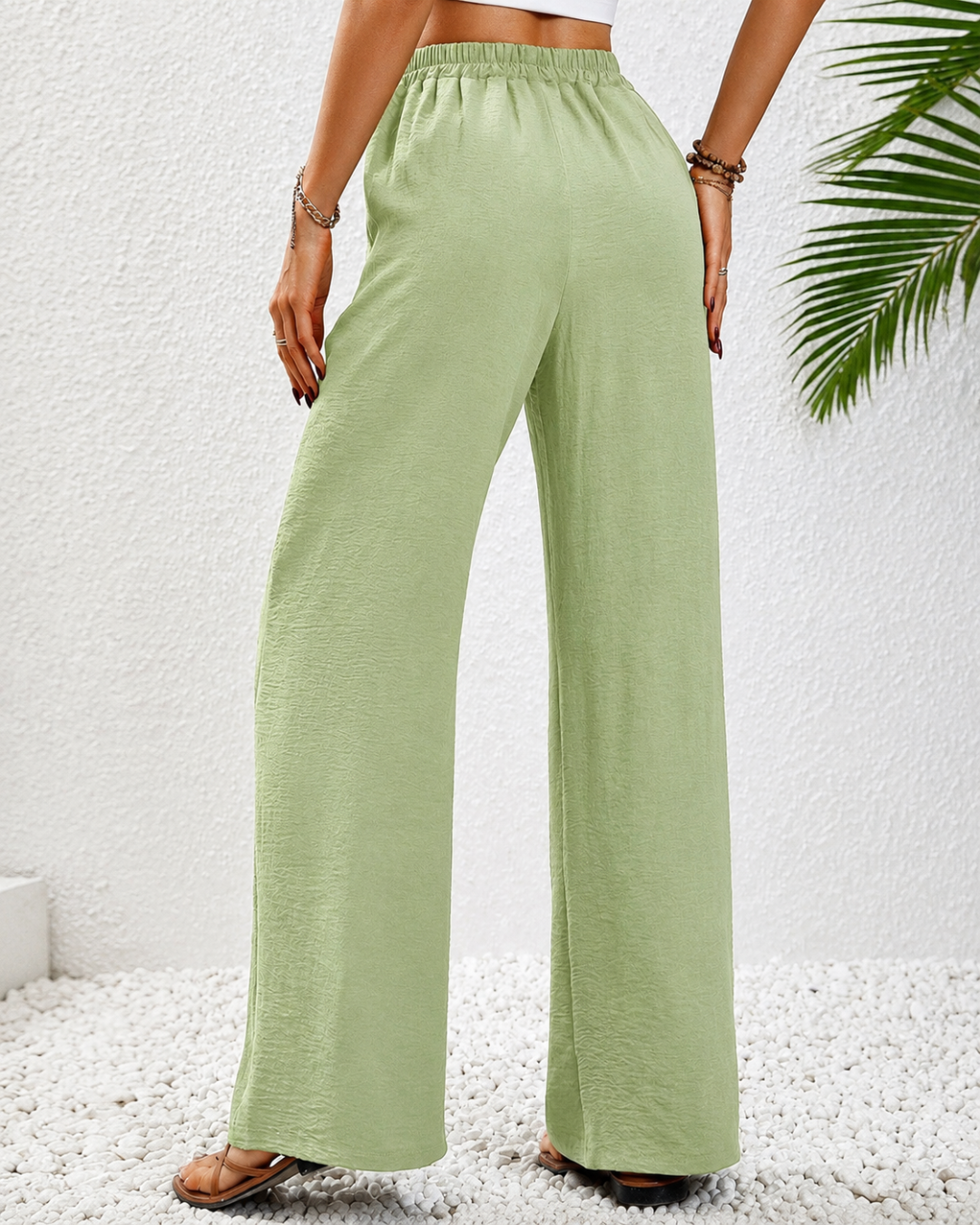 Pantalón Wide Leg de Lino