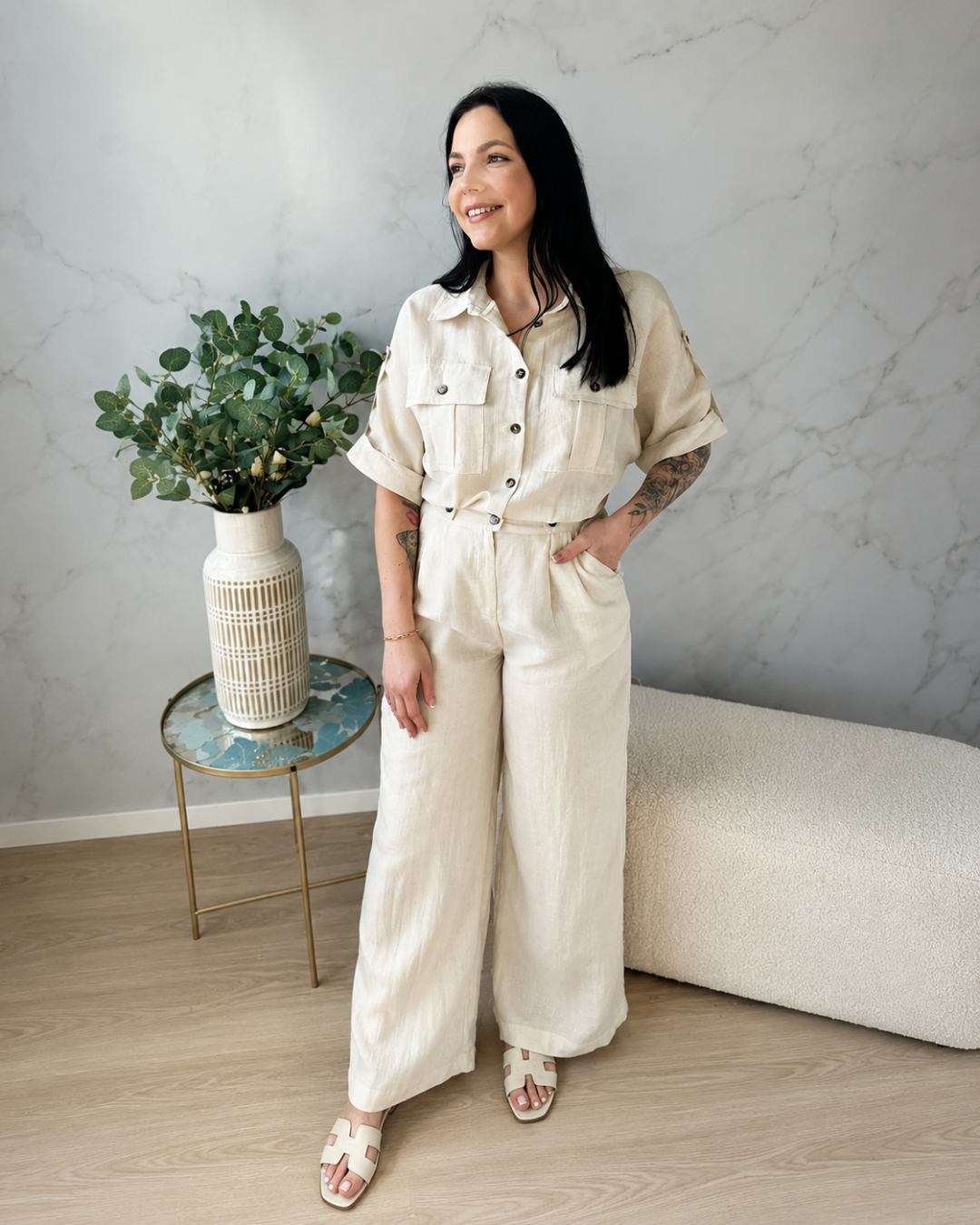 Conjunto Camisa y Pantalón de Lino®