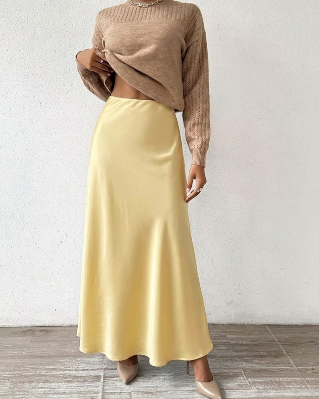 Falda Midi Málaga con Volantes