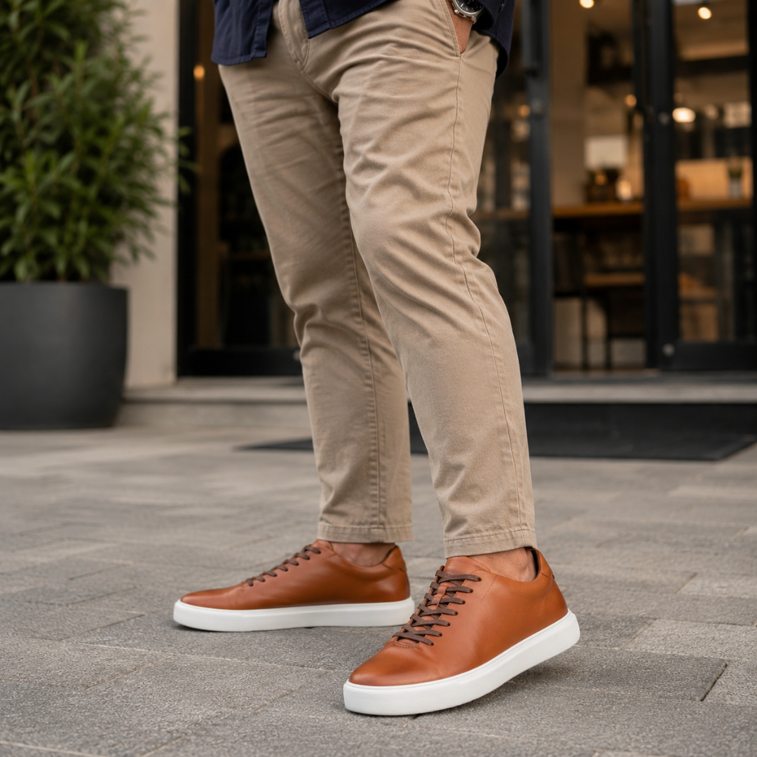Zapatos de cuero casuales con suela cómoda®