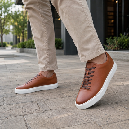 Zapatos de cuero casuales con suela cómoda®