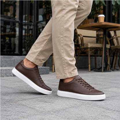 Zapatos de cuero casuales con suela cómoda®