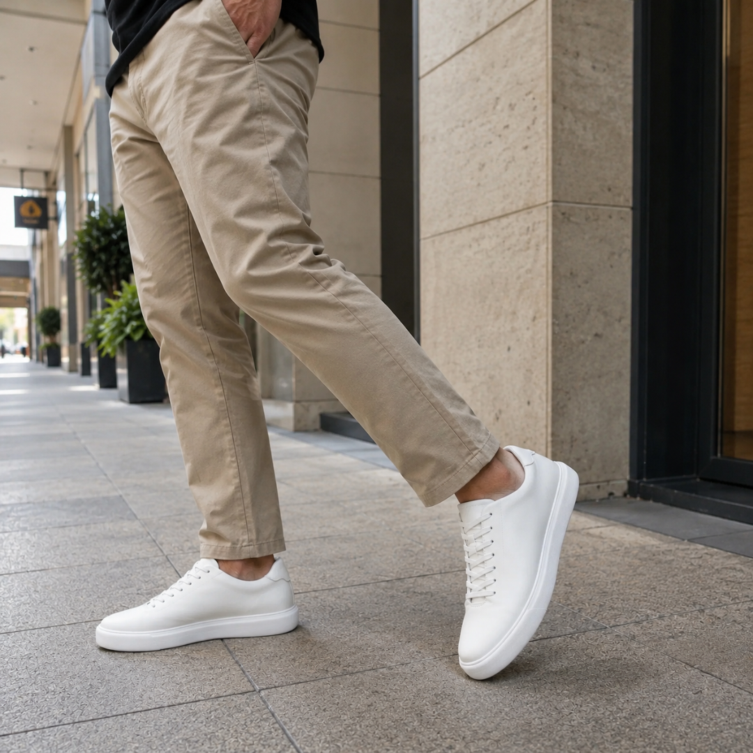 Zapatos de cuero casuales con suela cómoda®