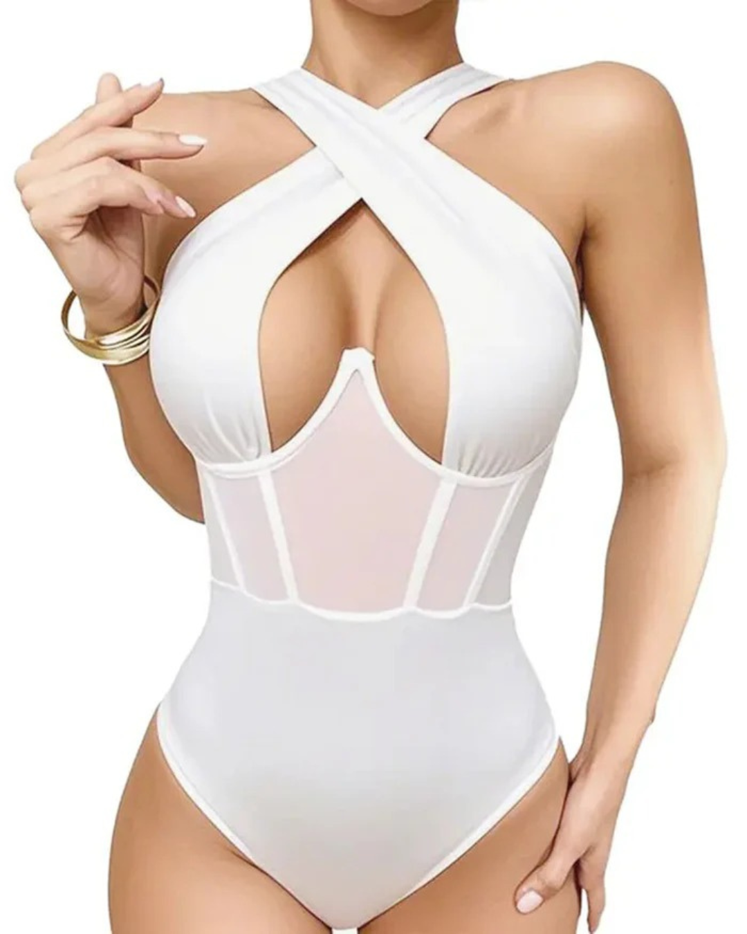 Body de Malla Cruzada