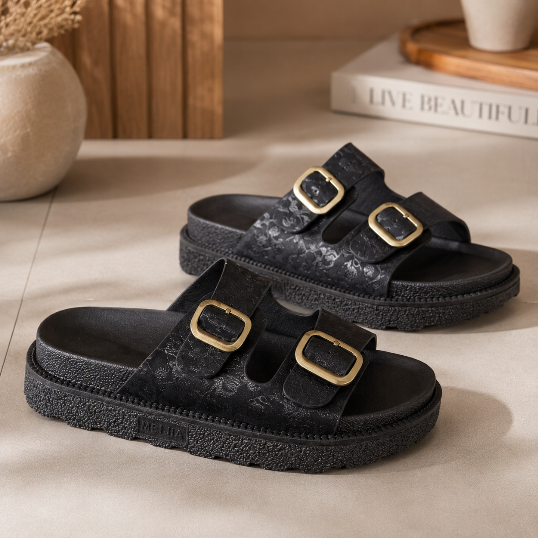 Sandalias de Plataforma con Doble Hebilla®