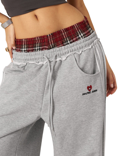 Pantalón Casual de Pierna Ancha con Cintura Doble Unisex