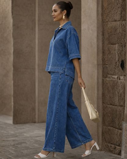 Conjunto Oversize de Denim Estilo Urbano®