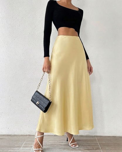 Falda Midi Málaga con Volantes