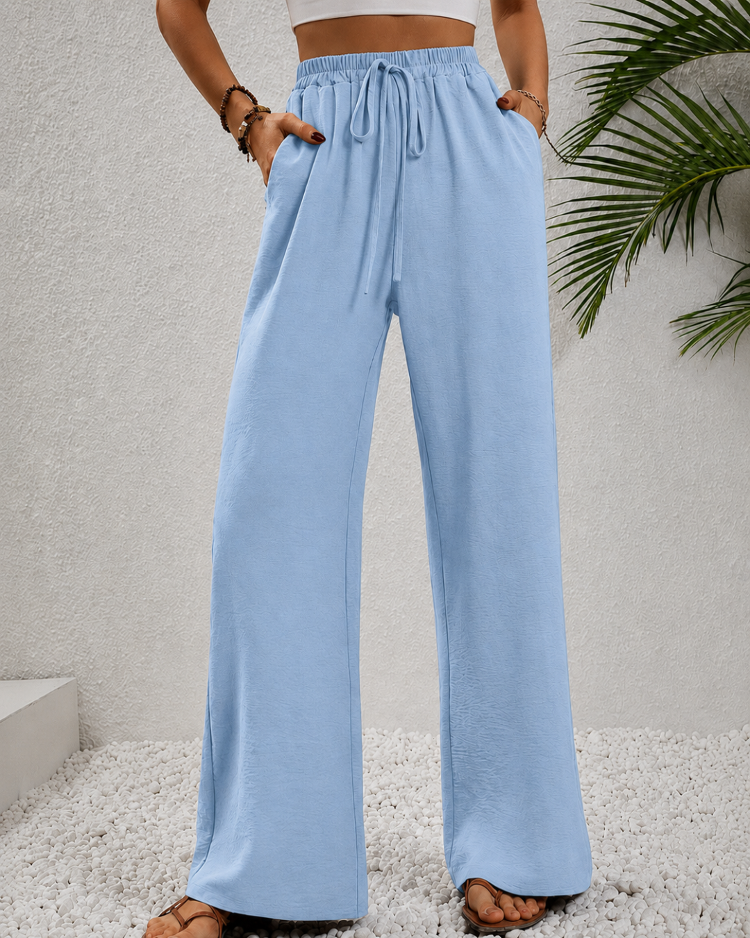 Pantalón Wide Leg de Lino