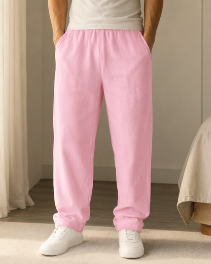 Pantalón de Lino con Cintura Elástica