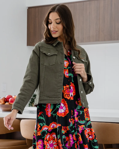 Chaqueta de Estilo Clásico para Mujer