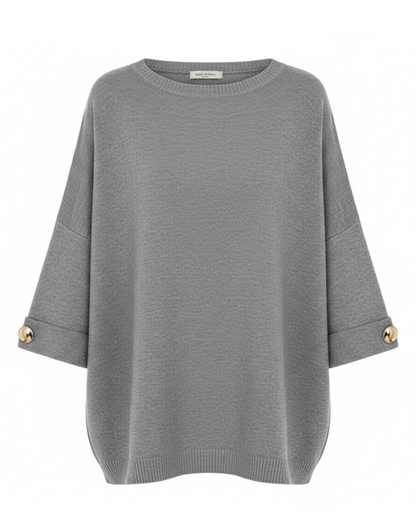 Blusa de Manga Tres Cuartos con Brillo