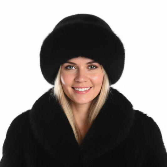 Gorro de Invierno en Piel Sintética de Lujo®