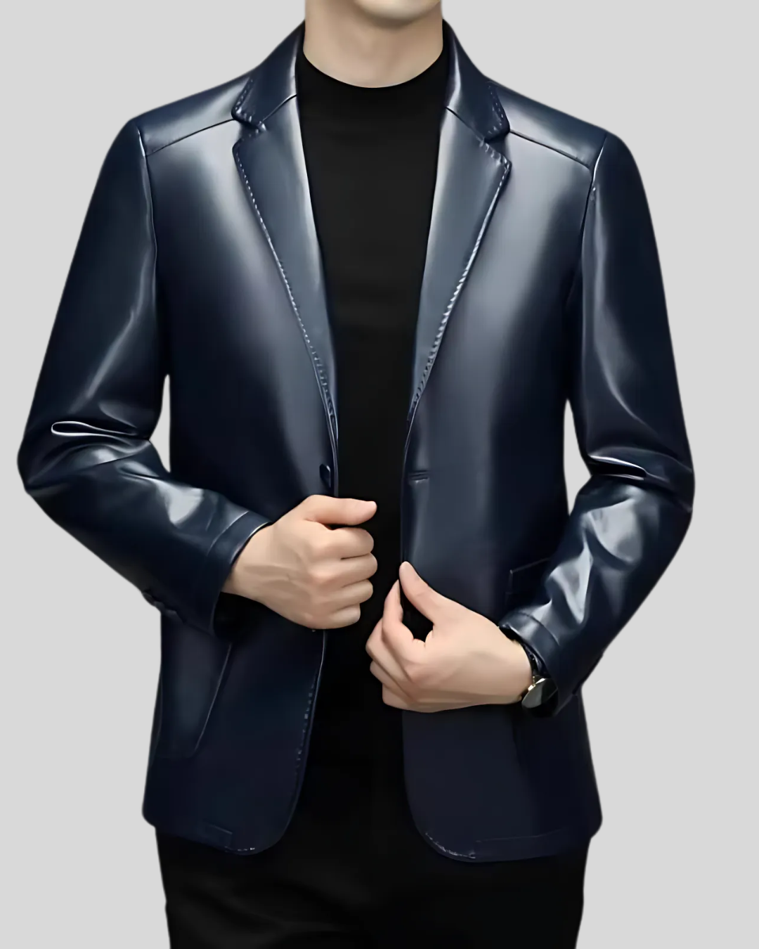 Chaqueta de Cuero Elegante de Alta Calidad