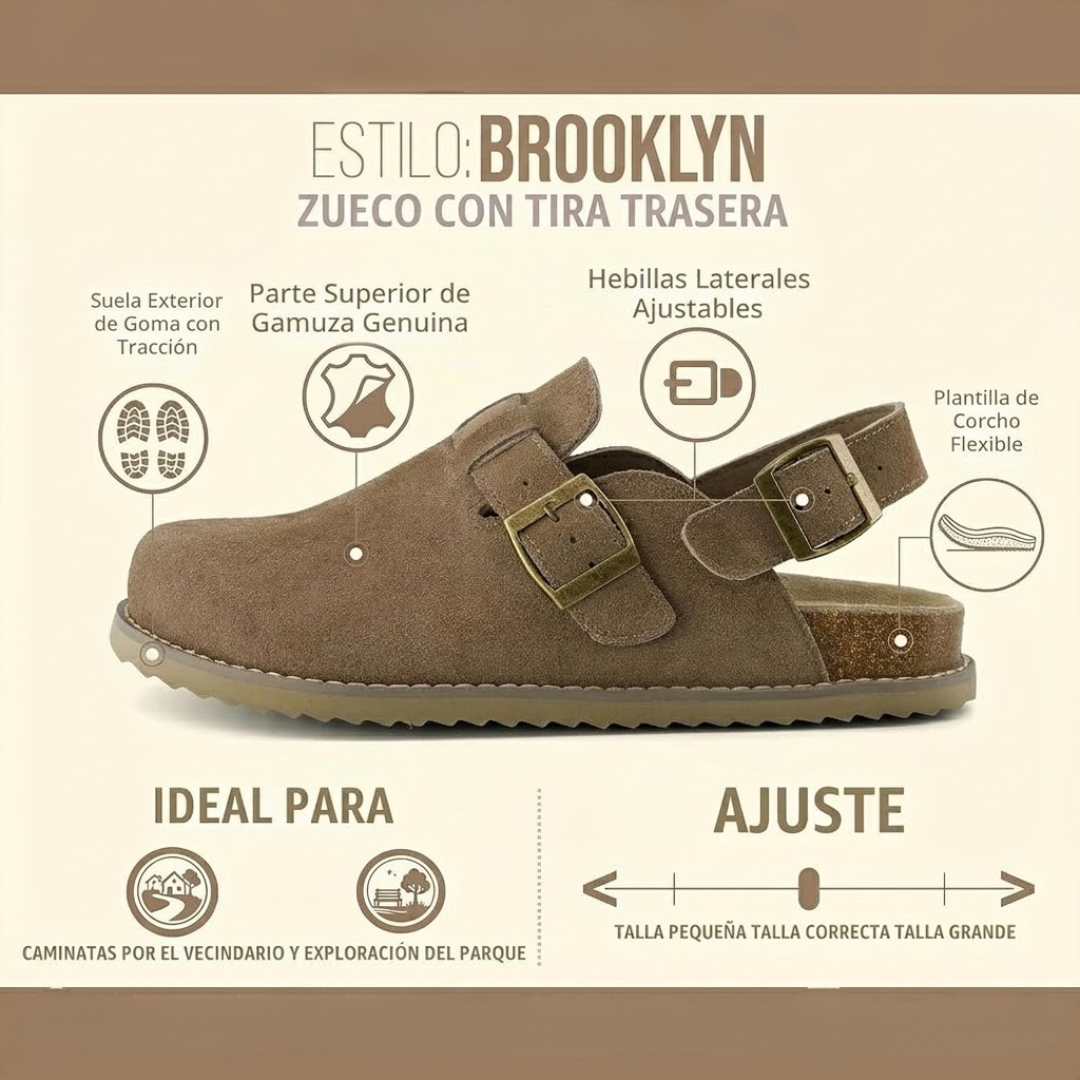 Zuecos Cerrados con Hebillas Ajustables y Sujeción Trasera