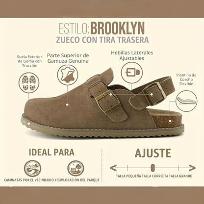 Zuecos Cerrados con Hebillas Ajustables y Sujeción Trasera