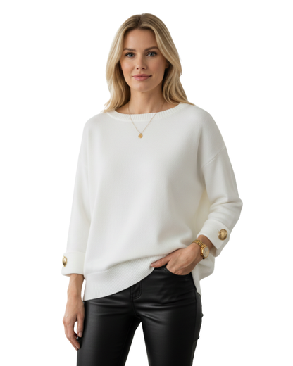 Blusa de Manga Tres Cuartos con Brillo