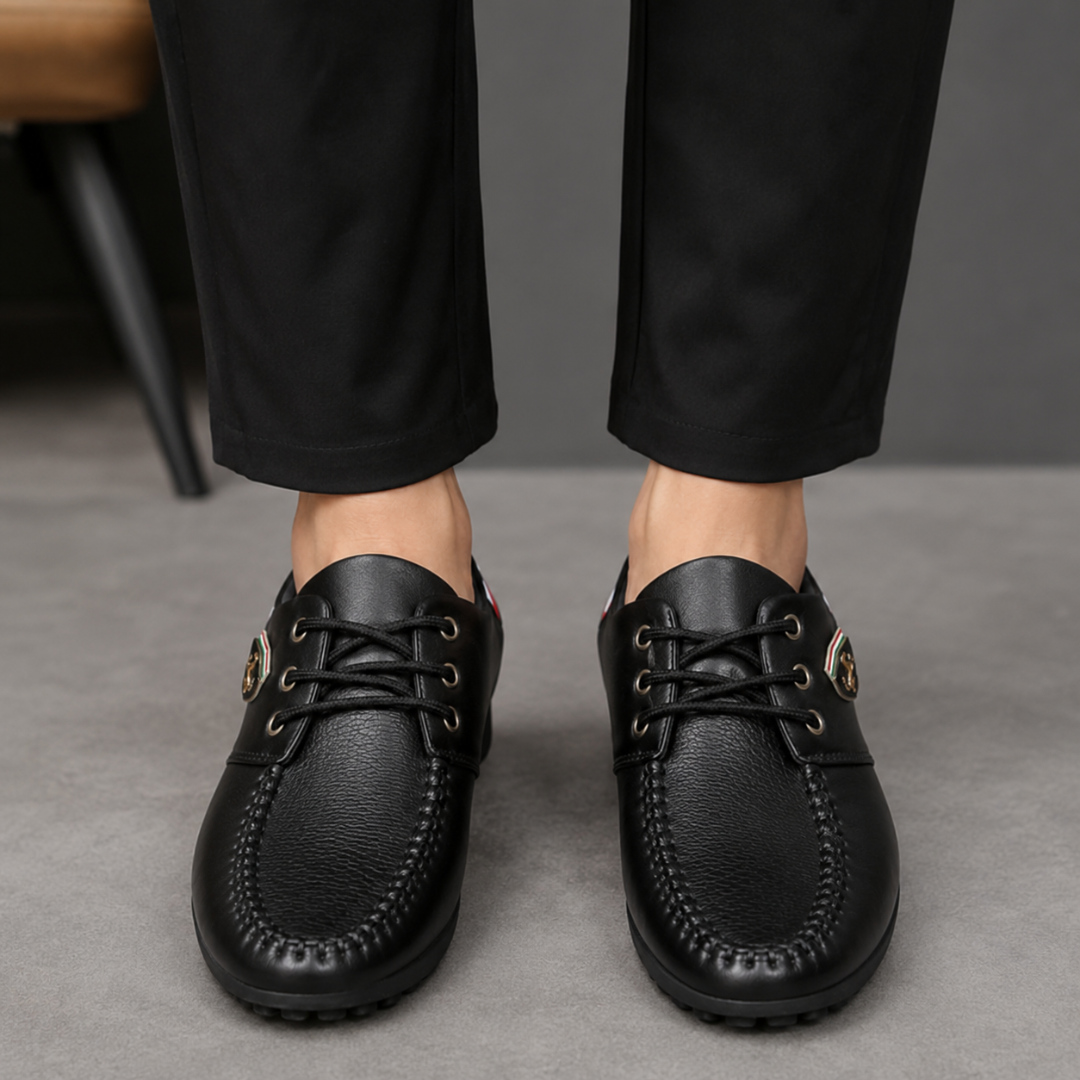 Zapatos Informales con Cordones y Costuras Visibles®