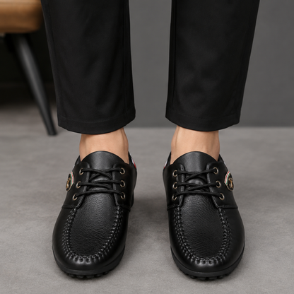 Zapatos Informales con Cordones y Costuras Visibles®