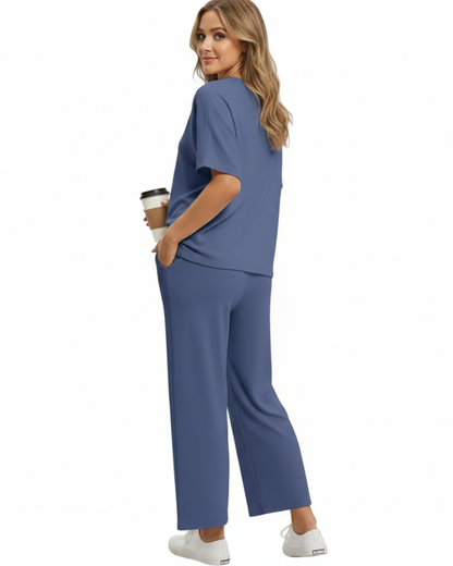 Conjunto Casual de Camiseta y Pantalón Versátil