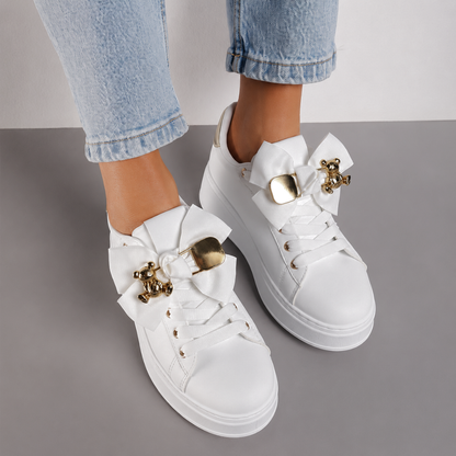 Zapatillas de Plataforma con Lazo Decorativo®